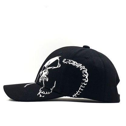 Skull Embroidery Baseball Cap