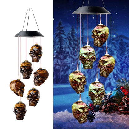 Skull LED Wind Chimes Light Decoration