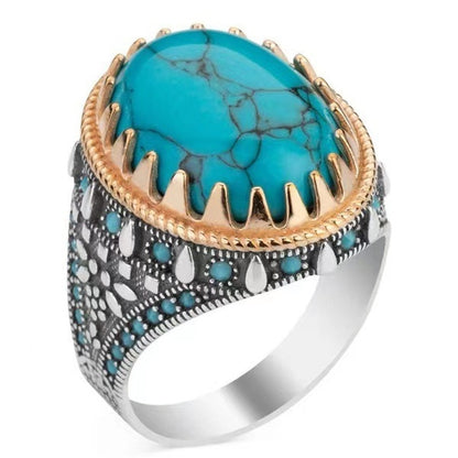 Retro Native Turquoise Ring