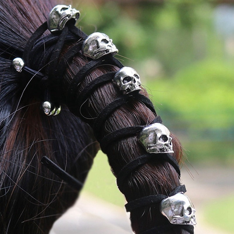 Hair Rope Skull Hairband Ornaments