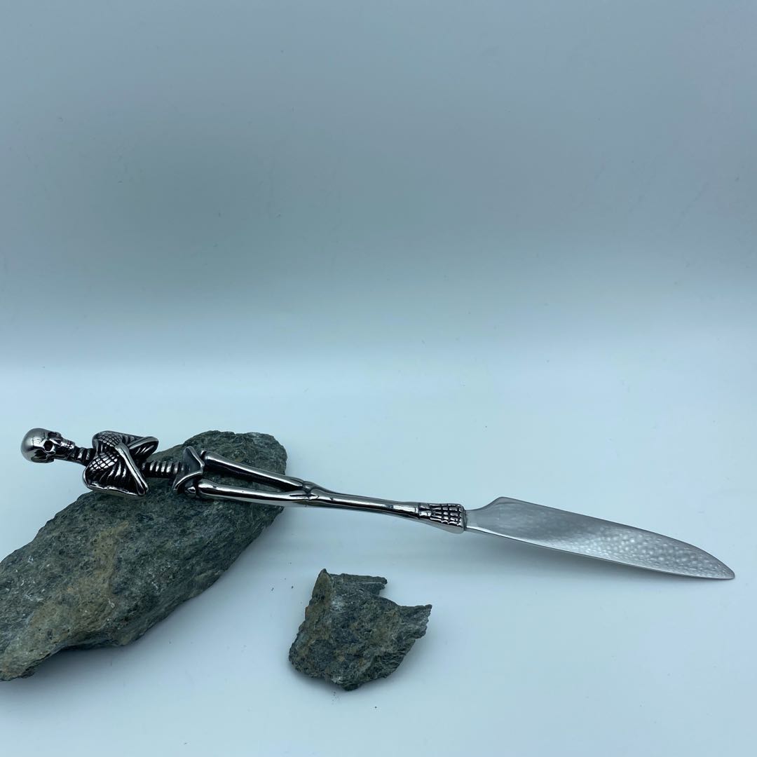 Stainless steel skull fork and spoon knife