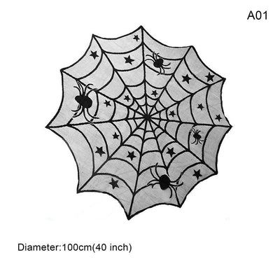 Spider Tablecloth Halloween Decoration Table Cover