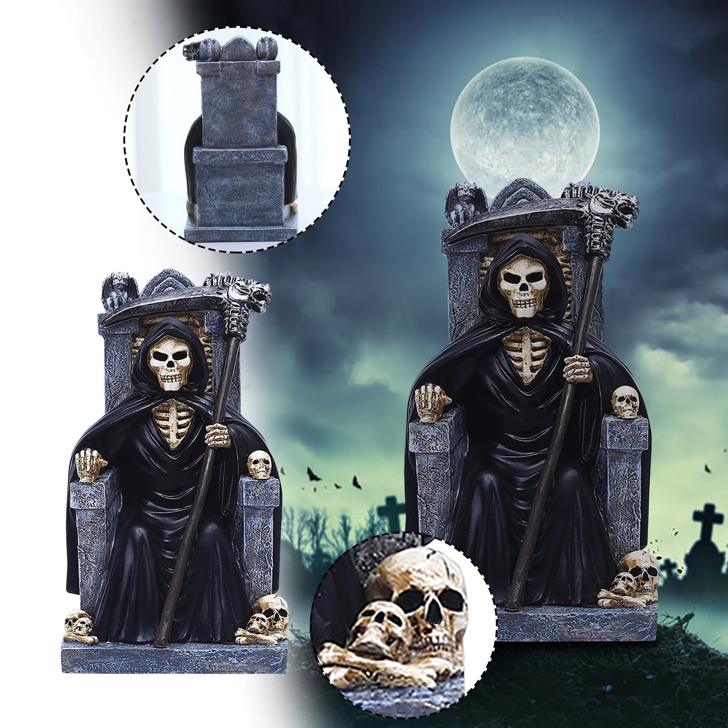 Grim Reaper Statue Ornament Home Decoration