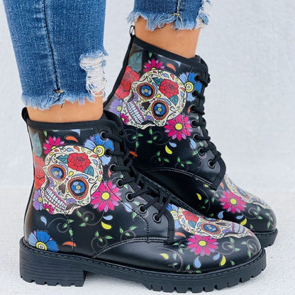 Sugar Skull Boots