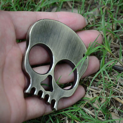 Skull Keychain Hand Tool Defense Survival Women Gift