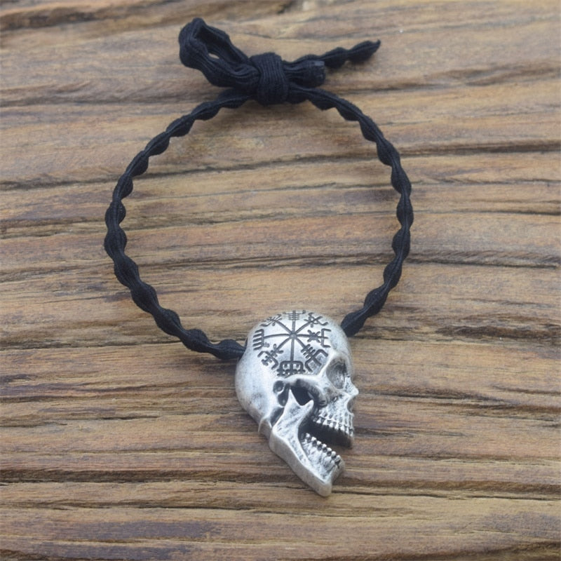 Norse Viking Skull Hair Tie Hair Band