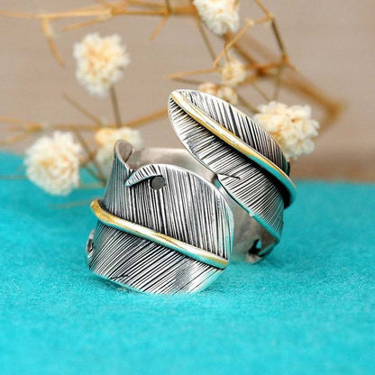 Native Indian Feather Ring