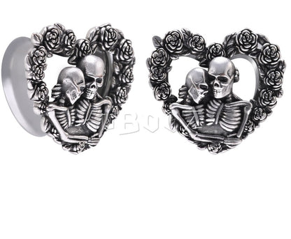 Couple Skull Earrings Heart Wedding