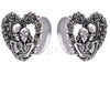 Couple Skull Earrings Heart Wedding