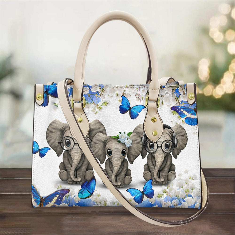 Elephant Pattern Handbags Women Bags