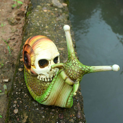 Cute Snail Skull Home Decoration