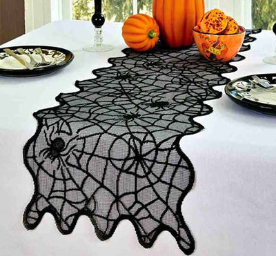 Spider Tablecloth Halloween Decoration Table Cover