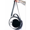 Women Lady Girl Skull Moon Gothic Cross Body Messenger Bag Round Handbag