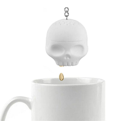 Skull Head Shape Silicone Tea Infuser Tea Strainer