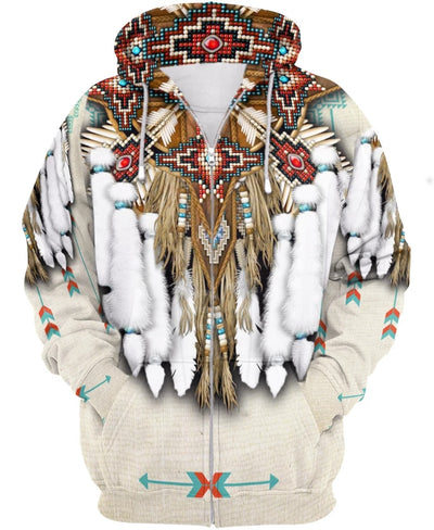 Indian Native Print Hoodie/Sweatshirt/Jacket