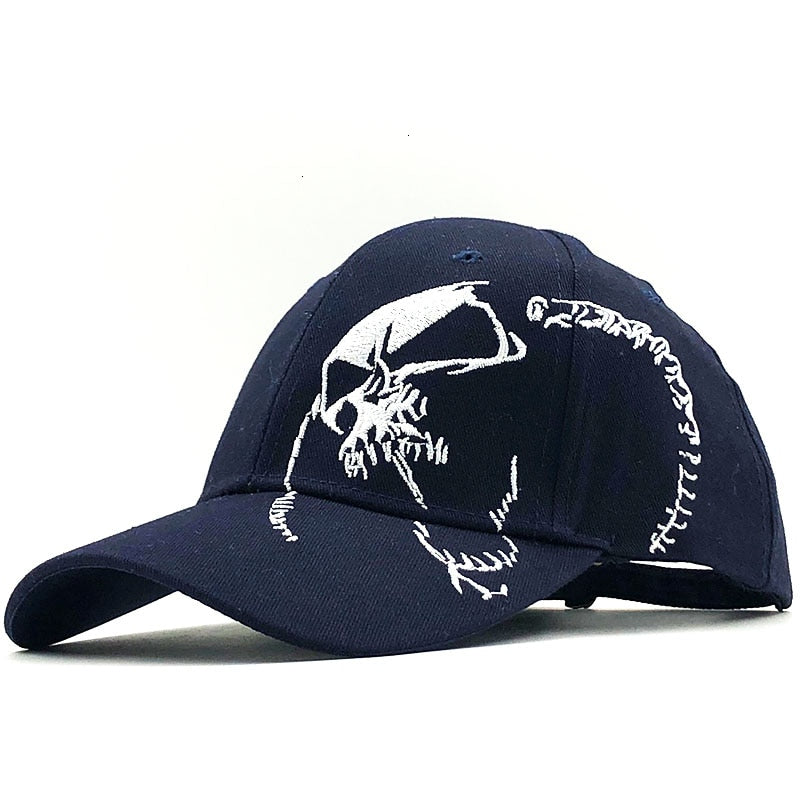 Skull Embroidery Baseball Cap