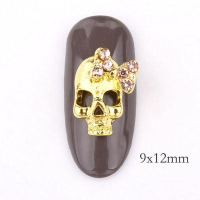 10 Items Skull 3D Nail Decorations