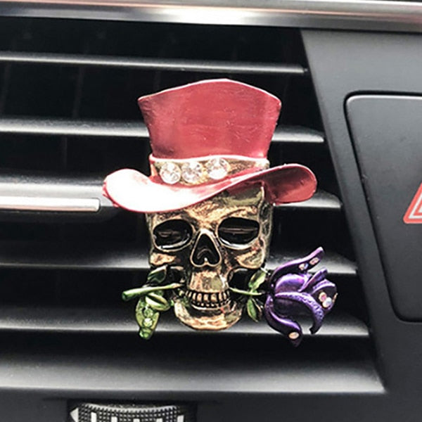 Flower Skull And Rose Car Decor Car Accessories Air Freshener