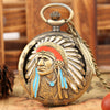 Native Indian Old Pocket Watch Necklace