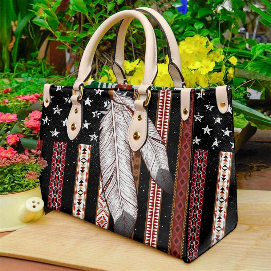 Native Feather Crossbody Handbag Bags