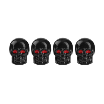 4pcs Skull Car Dust Caps Covers