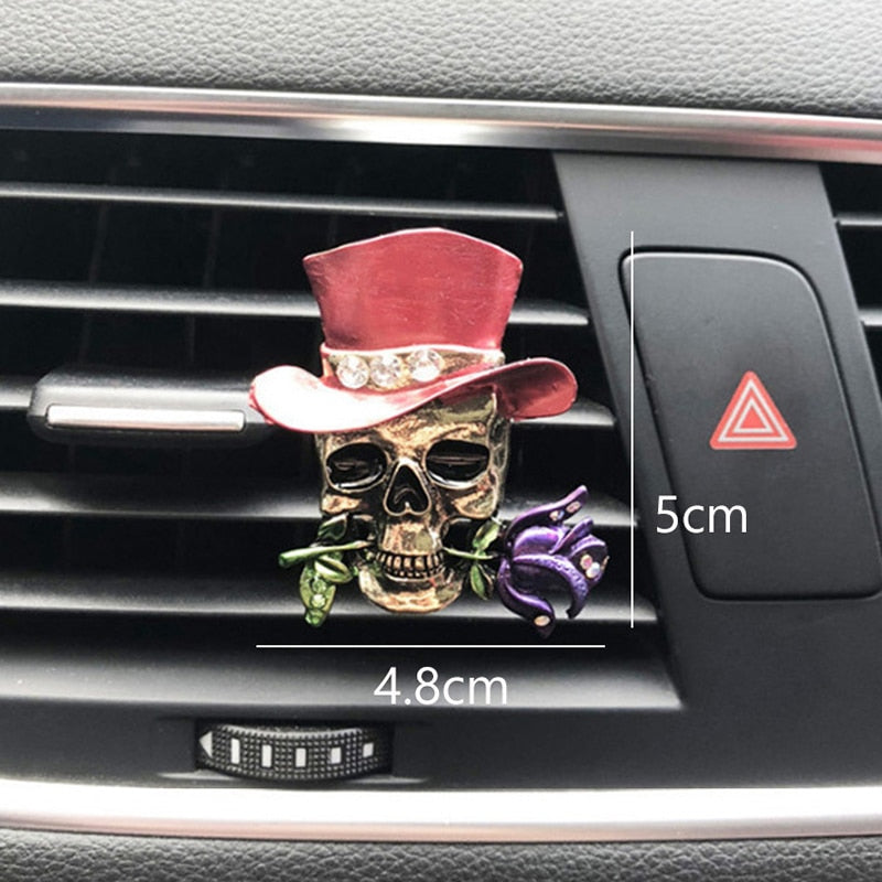 Flower Skull And Rose Car Decor Car Accessories Air Freshener