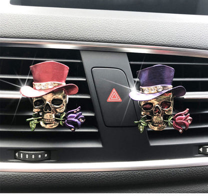 Flower Skull And Rose Car Decor Car Accessories Air Freshener