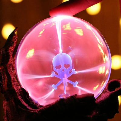 Skull Hand Magic Plasma Ball Decor Lamp