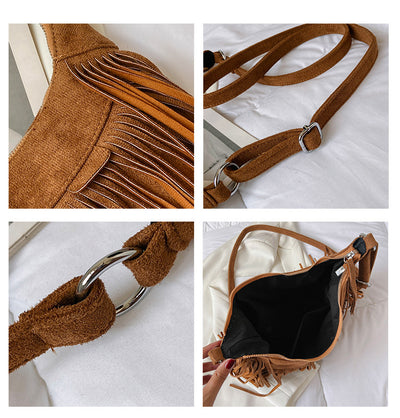 Native Indian Leather Shoulder Bag