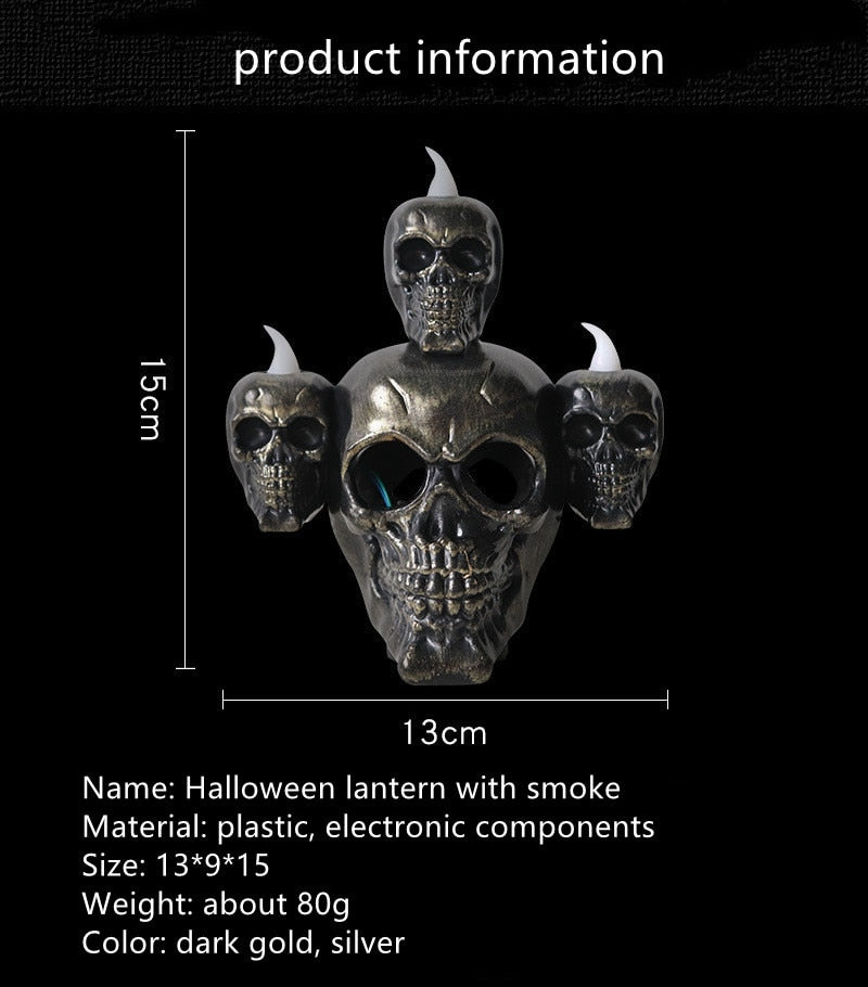 Halloween Skull Head Lamp Pumpkin Lamp Led Electronic Candle Light