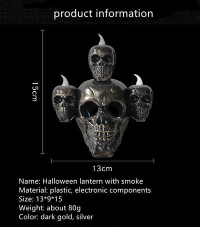 Halloween Skull Head Lamp Pumpkin Lamp Led Electronic Candle Light