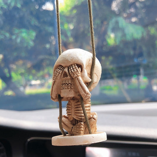 Skull Cute Swing Car Mirror Ornament Accessories