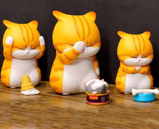 Kawaii Cute Cat Doll Ornaments Figures Statue