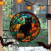 Halloween Cat PVC Window Glass Stickers Glue Free