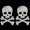 Skull Rhinestone Crystal Decals Stickers on Car Accessories