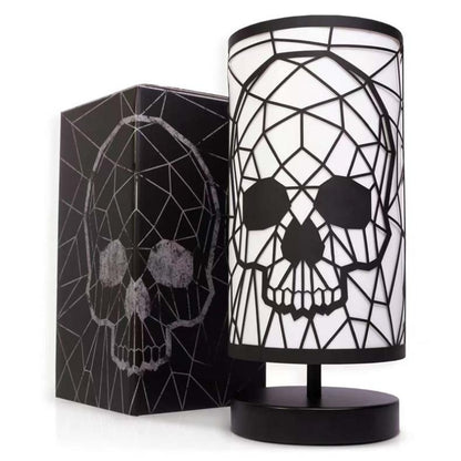 Skull Wrought Iron Table Lamp Living Room LED Light Decoration