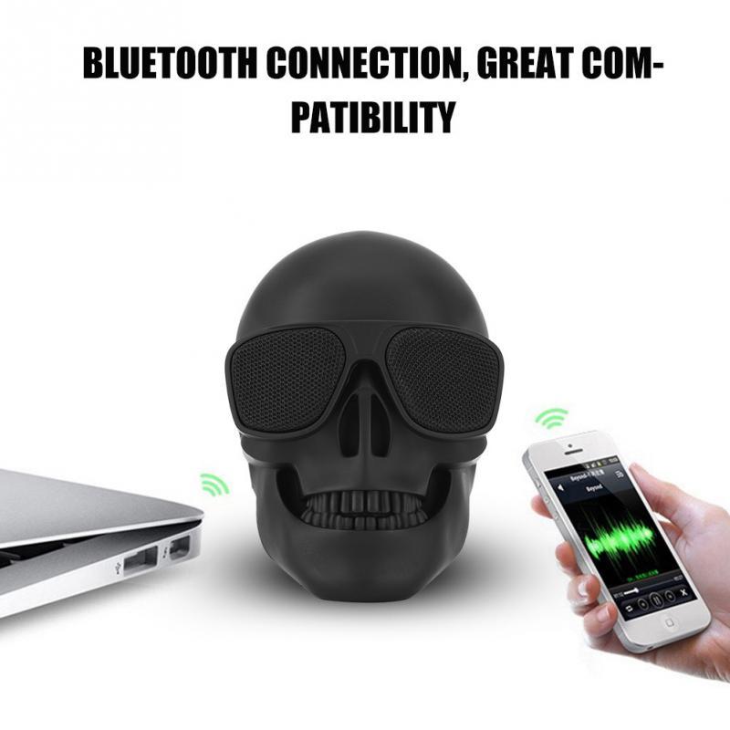 Skull Head Speaker Portable Mini