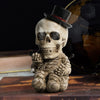 Skull Mummy Resin Statue Skull