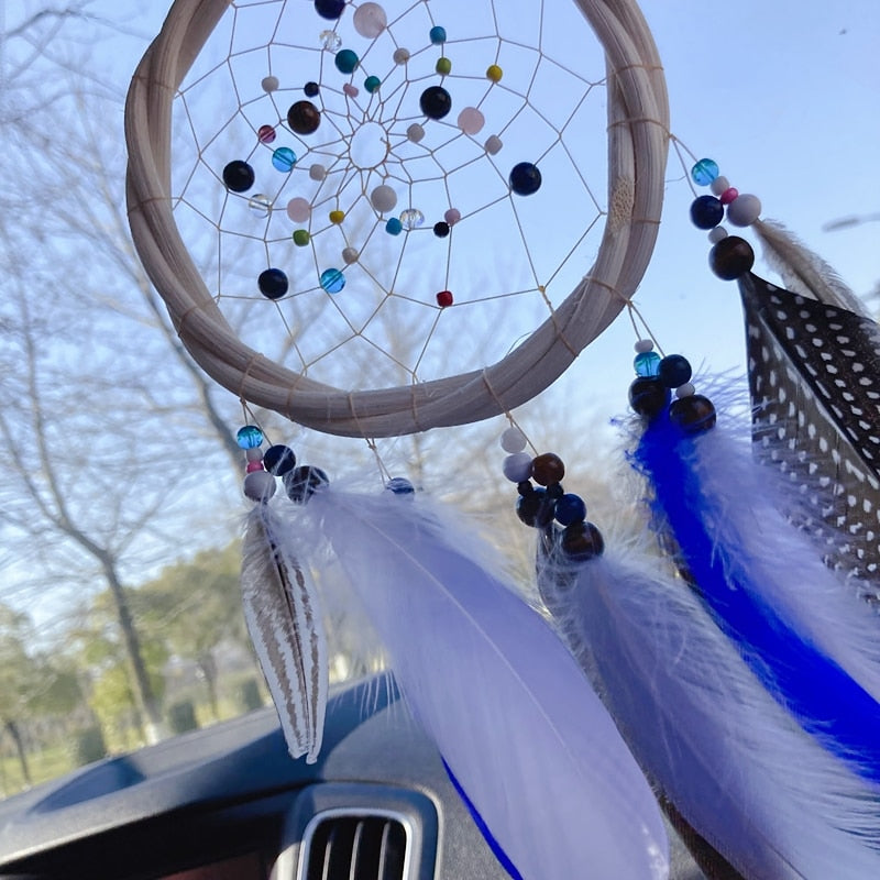 Handmade Native Indian Dream Catcher Car Decoration Ornament