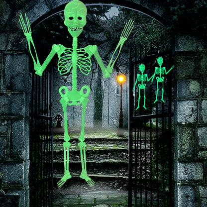 Halloween Props Luminous Hanging Skeleton Halloween Decoration