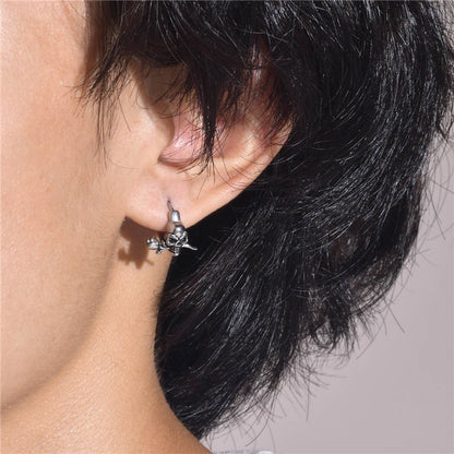 Gothic Skull Skeleton Earrings