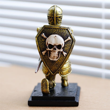 Home Decor Knight Skull Pen Holder