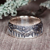 Forest Wolf Love Couple Rings