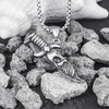 Skull Fake Knife Necklace