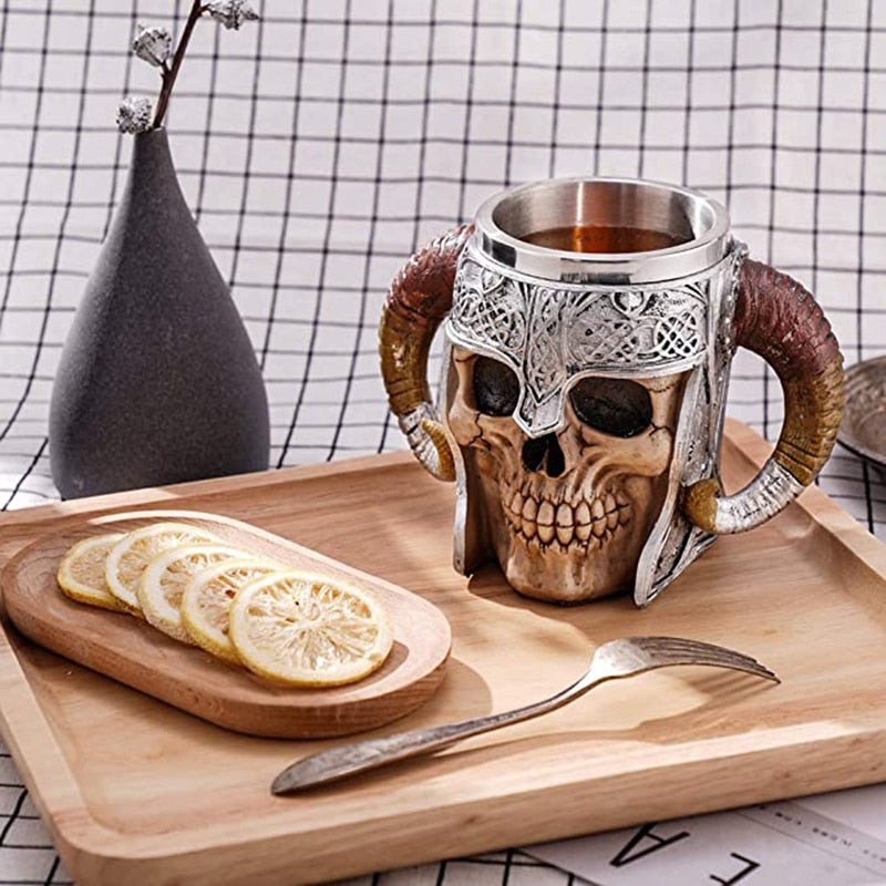 Skull Mugs Stainless Steel Mug 600ml