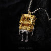 Square Skull Doll Necklace