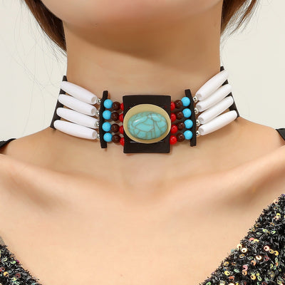 Turquoise Native Collar Necklace