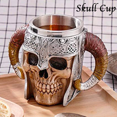 Skull Mugs Stainless Steel Mug 600ml