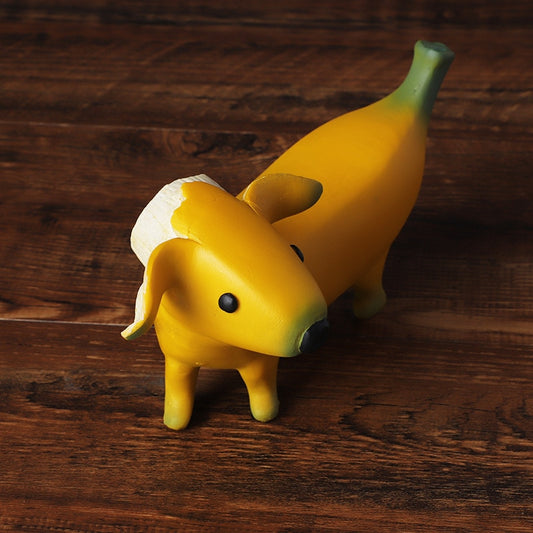 Banana Dog Statue Resin Figurines