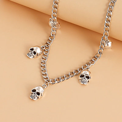 Cute Skull Pendant Necklace